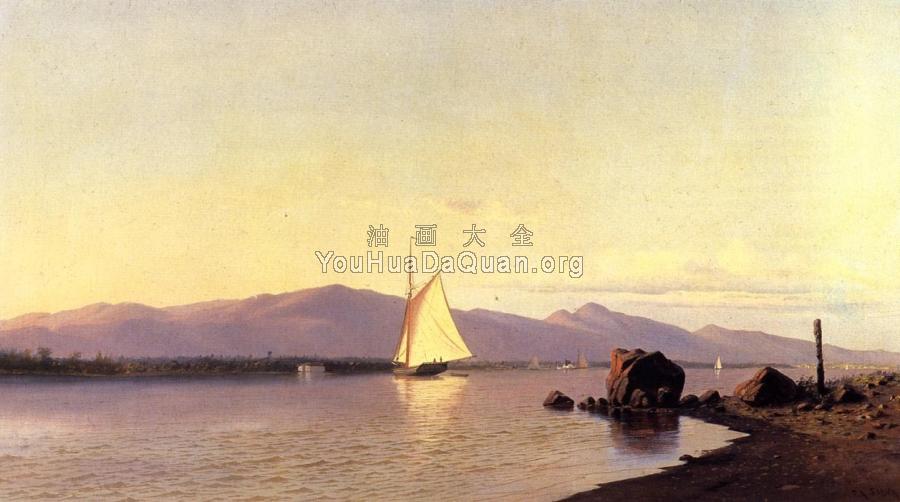 Kingston Point, Hudson River - 弗朗西斯·奥古斯塔斯·席尔瓦